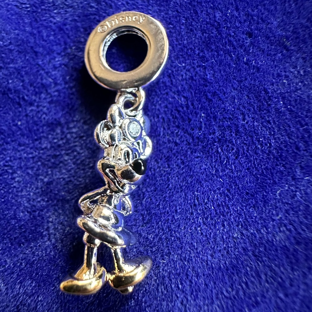 100th Anniversary DisneyX PANDORA Minnie Mouse Lab-grown Diamond Charm - Picture 2 of 2